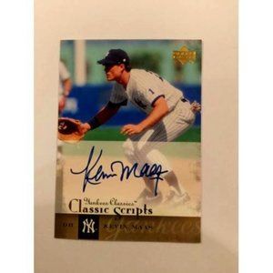 2004 UPPER DECK YANKEE CLASSICS KEVIN MAAS AUTOGRAPH GOLD AU-42 (023)